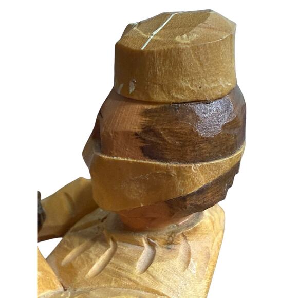 Vintage ANRI Figure Surgeon Cardiologist Wood Carving Handcrafted Italy Doctor - Picture 8 of 14